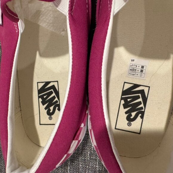 Vans Checkerboard Classic Slip-On Men Size 13 Fuscia Red Purple NWOT - Picture 5 of 9